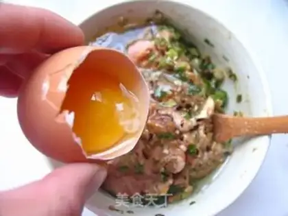 Make Steamed buns with mushroom and fresh meat step 6