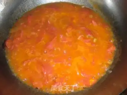 Make Mixed noodles with tomatoes, eggs and vegetables step 7