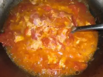 Make Mixed noodles with tomatoes, eggs and vegetables step 8