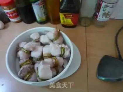 Make Pork tied with straw step 3