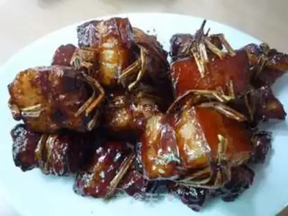 Make Pork tied with straw step 9