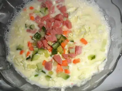 Make assorted vegetable pancakes step 3