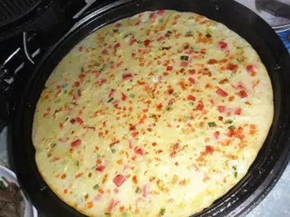 Make assorted vegetable pancakes step 7