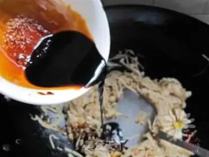 Make Fish-flavored Flammulina velutipes step 12