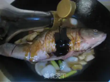 Make braised carp step 5