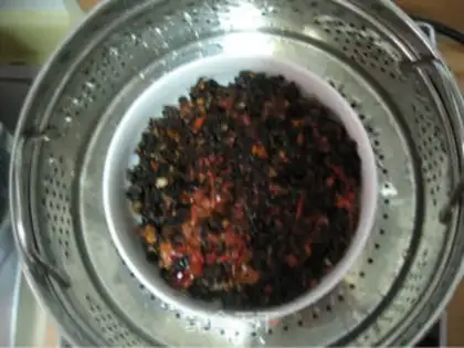 Make braised pork with plum vegetables step 26