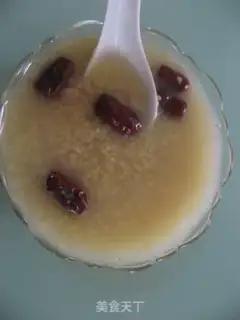 Make Red dates and millet oatmeal step 4