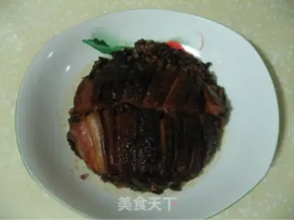 Make braised pork with plum vegetables step 31