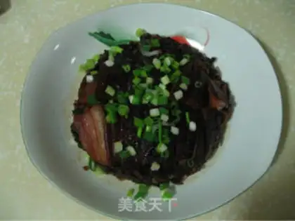 Make braised pork with plum vegetables step 32