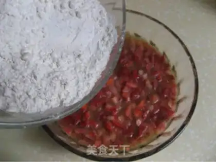 Make Strawberry muffin cake step 11