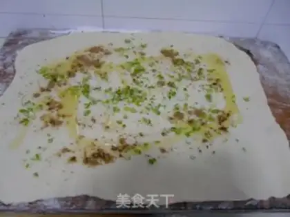 Make Scallion scented rolls step 6