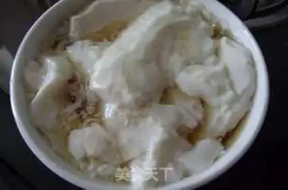 Make Simple version of tofu flower step 6