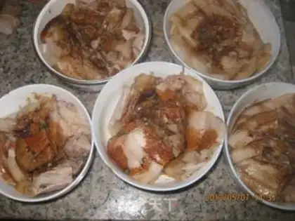 Make braised pork with plum vegetables step 3