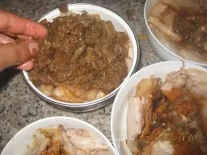 Make braised pork with plum vegetables step 4