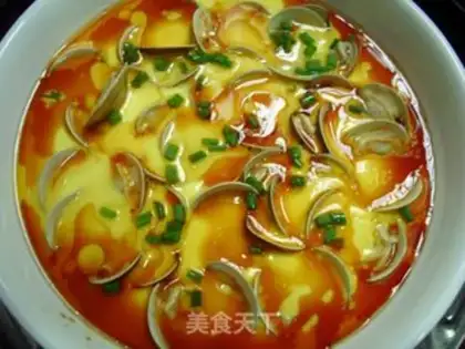 Make Steamed eggs with clams step 4