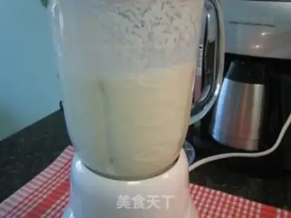 Make Stewed egg with fresh almond milk step 2