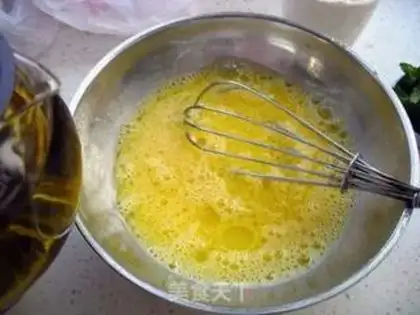 Make Mint egg cake step 2