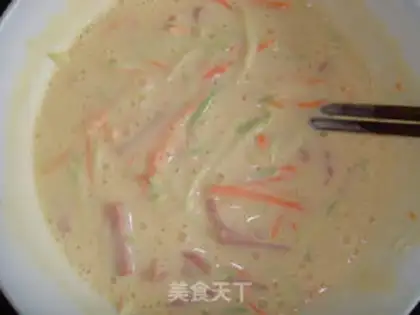 Make vegetable cake step 7