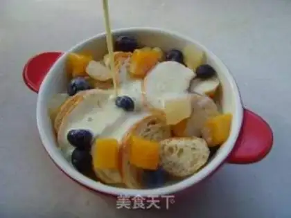Make Fruit bread pudding step 4