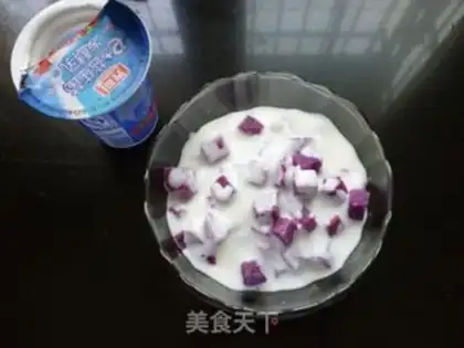 Make purple potato yogurt step 3