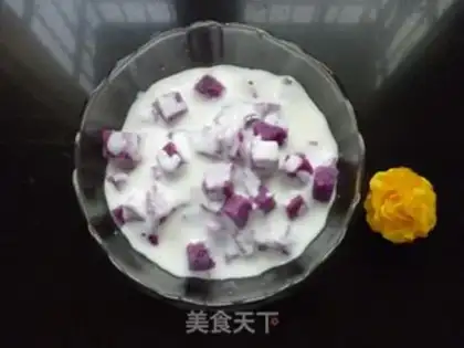 Make purple potato yogurt step 4