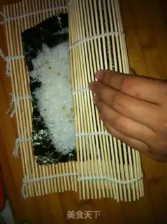 Make Rice roll with purple cabbage step 8