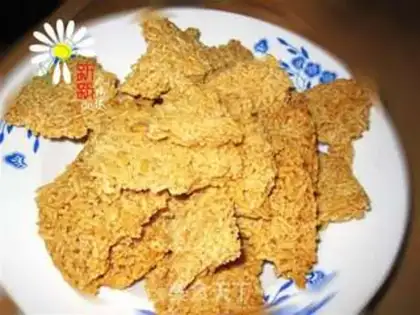 Make Baked rice crust with egg yolk step 0