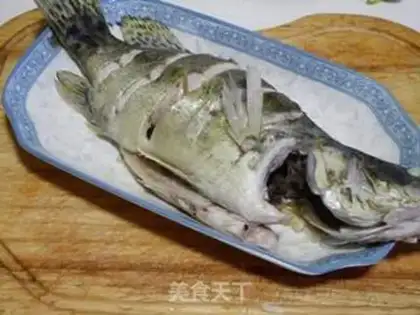 Make Steamed mandarin fish step 7