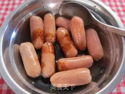 Make honey sausage step 1