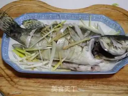 Make Steamed mandarin fish step 8