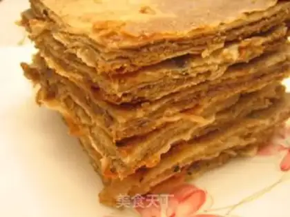 Make Thousand layer sesame paste cake step 16