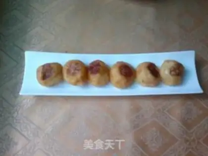 Make milk-flavored potato meatballs step 12