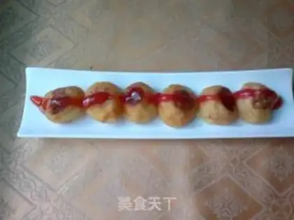 Make milk-flavored potato meatballs step 13