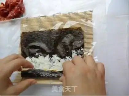 Make Colorful kimbap step 5