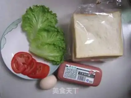 Make Egg and ham sandwich step 0