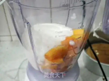 Make Mango cheese mousse cake step 6