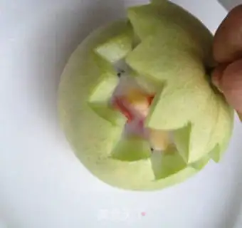 Make Coconut milk yogurt small cantaloupe step 6