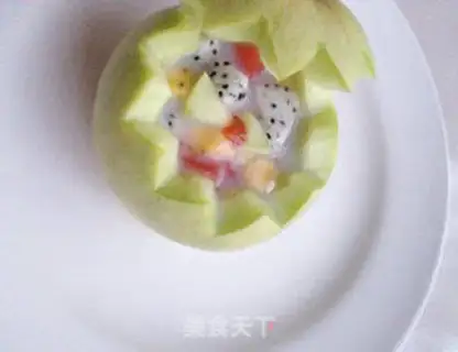 Make Coconut milk yogurt small cantaloupe step 7