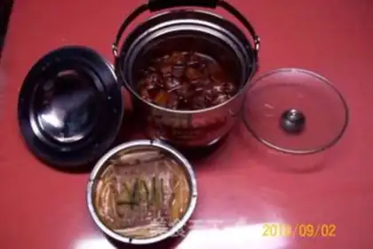 Make Steamed eel with onion, ginger, rice straw, rice straw, fragrant with fragrant aroma step 16