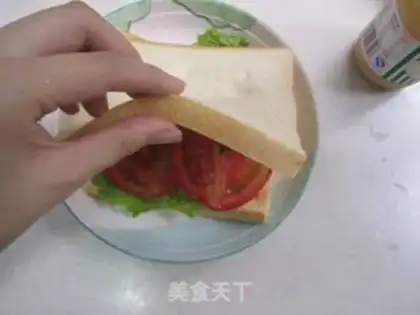 Make Egg and ham sandwich step 11
