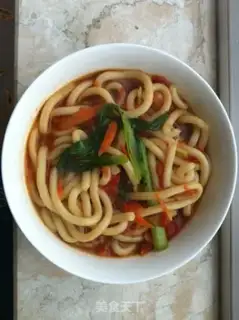 Make Udon noodles in tomato and oyster sauce step 10