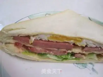 Make Egg and ham sandwich step 18