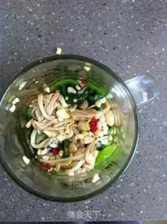 Make Spinach cold mushroom step 10