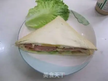 Make Egg and ham sandwich step 19