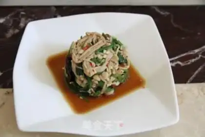Make Spinach cold mushroom step 11