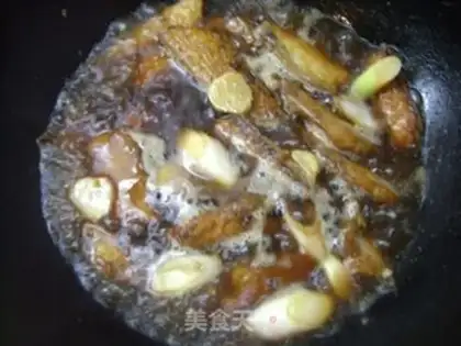 Make braised hairtail step 9