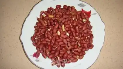 Make frosted peanuts step 1