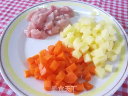Make Russian salad step 1