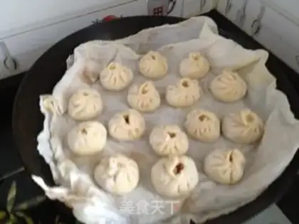 Make Fresh meat steamed buns step 7