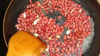 Make frosted peanuts step 4